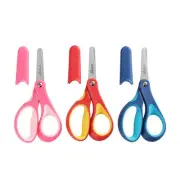 5" Small School Student Blunt Kids Craft Scissors, Sharp Stainless Steel Blad...