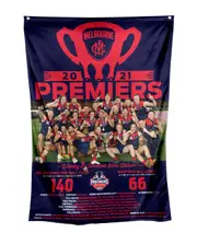 Melbourne Demons 2021 AFL Premiers Premiership Wall Flag