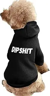 Shit Dog Hoodies Funny Print Pet Dog Shirt Winter Puppy Apparel Dog Warm Sweater for Dog