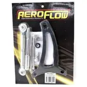 Aeroflow Black Standard Mount Billet Alternator Bracket - Ford 351W RHS water pump hose inlet, AF64-4008BLK