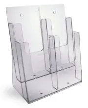 Taymar DL, 4 Pocket (Tiered) Brochure Holder FINAL SALE - 2C230-D2