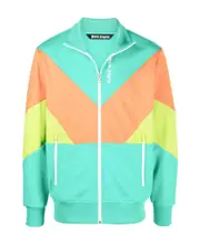 colourblock track jacket XL,M Green