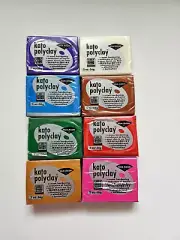 8 2oz Kato Polyclay Polymer Clay Oven Jewelry Craft Bake Bar Art Van Aken