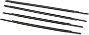 QASULER Car Door Edge Protector 4Pcs Window Outer Weatherstrip Side Door Glass, for Mitsubishi, for Outlander Sport GA 2010-2021 Car Roof Weatherstrip Seal