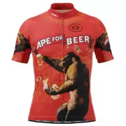 Men's M King Kong 1933 Movie Ape for Beer Cycling Bike Jersey Godzilla Kaiju NWT