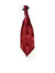 Red Silk Dot Pattern Neck Scarf