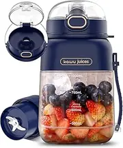 [kawu] Portable Blender, Smoothie Blender, Personal Blenders with 34.1 oz, No-BPA, Leakproof-Lid and Sip Spout, USB-C Rechargeable, Dishwasher Safe, Personal Mixer for Shakes, Recipes, with Handle/Strap