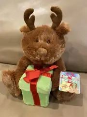 Russ Christmas Surprise Reindeer & Mouse in Gift Box 9” Plush