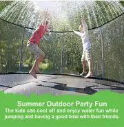 Landrip Outdoor Trampoline Sprinklers 39.3 FT Fits 12 Foot Trampoline Heavy Duty