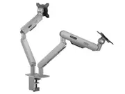AOC AM420S Aluminium Dual Monitor Arm Mount (17-34") (Silver)