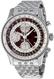 [Breitling] Men's A2133012/Q577SS Bronze Dial Montbrilliant Datora Watch, Silver, bracelet