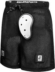 EALER HSM400 Men’s Loose Hockey Shorts Supporter, Core Mesh Jock Hockey Shorts Jock Pants with BioFlex Cup Included