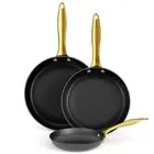 Cast Iron Skillet Set, Nonstick Frying Pan Set, Cast Iron Induction Non Stick...