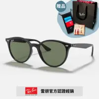 在飛比找momo購物網優惠-【RayBan 雷朋】圓形膠框太陽眼鏡(RB4305F-60