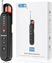 Hidden Camera Detector,Portable Camera Finder,GPS Tracker Detector,Camera Detector for Hotels Travel Office, 6 Levels Sensitivity 4 Modes (Black)