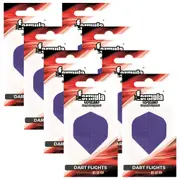 24pc Formula Sports Long Life Fabric Dart Flights Standard Wing Assorted Set
