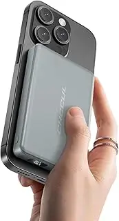 CHCCUL Qi2 Magnetic Power Bank 15W Fast Charging Wireless Battery Pack Slim 10000mAh Mag-Safe Portable Charger with 20W USB-C for iPhone 16/15/14/13/12 Series (Grey)
