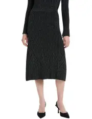 [David Lawrence] Shellee Knit Skirt in Black