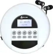 Portable CD Player Walkman with Long-lasting Battery - with Headphones - Radio F