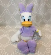 Disney Stores Daisy Duck Stuffed Animal Plush 20” Purple Shirt~Bow~Shoes NWT