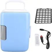 4L Mini Fridge,Portable Cooler Warmer Compact Refrigerators,Cooling Heating Modes Small Refrigerator with Detachable Shelf for Car Office Bedroom,Personal Fridge for Food, Drinks, SkinCare