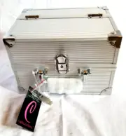 Caboodles Makeup Cosmetic Train Case w Key Latch Lock New NWT Rock Star 992468