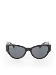 Black Cat Eye Logo Sunglasses