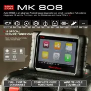 Autel MaxiCOM MK808TS Scan Tool TPMS OBD2 Diagnostic Car OBD TPMS SAS Bluetooth