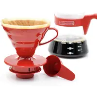在飛比找蝦皮購物優惠-HARIO 濾杯咖啡壺組 VCSD-02R -紅色 ( 濾杯