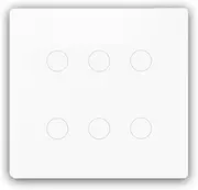 [Gyorwst] Brazil Wifi Smart Switch Zero Firewire 6 Open White Touch Switch Six-Switch Single-Control Control Mode Portable Install