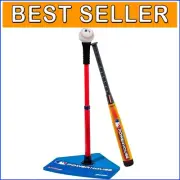 Official MLB T-Ball Starter Kit - Adjustable Tee & Soft Foam Baseball for Kids