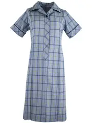 Blue/Lemon Check Summer Dress