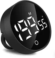 Simpeak Digital Kitchen Timer Classroom Timers, Rechargable LED Visual Timer from 0 to 199 Minutes, 3 Alarm Volume, Magnetic Countdown Countup Timer with Stand for Cooking Baking Workout Study