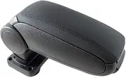 Rumplex Armrest Car Centre Armrest Centre Console Organiser Console Armrest Box Compatible with Skoda Fabia Mk1 1999-2007 Black Leather Storage Compartment Storage Compartment