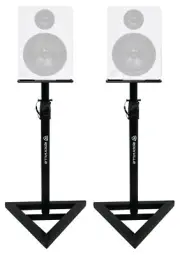 (2) Rockville Adjustable Studio Monitor Speaker Stands For Rockville APM5W