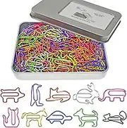 Cute Paper Clips Animal Shaped Paperclips, Fun Office Desk Accessories 100 PCS