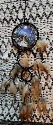 Dream Catcher With Howling Wolves