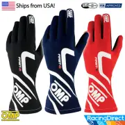 OMP - FIRST-S SFI/FIA Racing Gloves | SFI-5 & FIA8856 Rated | Auto Racing Gloves