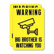 2X Big Brother Is Watching You Sticker Decal Car Mailbox Bin Van Truck