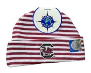 University South Carolina Gamecocks Baby Beanie Striped NWT Creative Knitwear