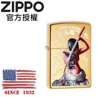 在飛比找誠品線上優惠-ZIPPO 龍紋身女武士防風打火機 / 美國設計款