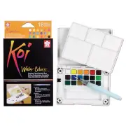 Sakura Koi Water Color Field Sketch Travel Kit XNCW-18N Drawing Art | 18 Colours