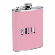 Chill Em1 Flask 8oz Stainless Steel Hip Drinking Whiskey