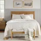 Hearth & Hand with Magnolia Checkerboard Stitch Quilt Cream NWT queen/full