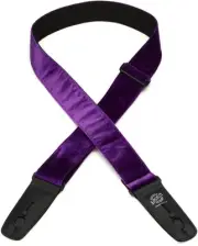 Lock-It Straps Crushed Velvet Guitar Strap - Purple (5-pack) Bundle