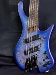 Ibanez Ehb1505Ms-Plf Pacific Blue Burst Flat 5 String Bass Headless Multi-Scale