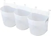 Bath Tub Toy Storage, 3 Compartment Horizontal Large Openings Toy Organizer For Bath Tub Waterproof No Rust Organizer Indoor（white）