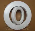 6" RECESSED CAN LIGHT ADJUSTABLE GIMBAL RING METAL TRIM PAR30 / R30 WHITE