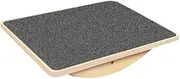 Wooden Balance Board Rocking Foot Stool Friend Gift Versatile Office Foot Rest Non Slip