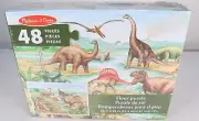 Melissa & Doug 48 Piece Floor Puzzle Dinosaurs 3ft X 2ft New